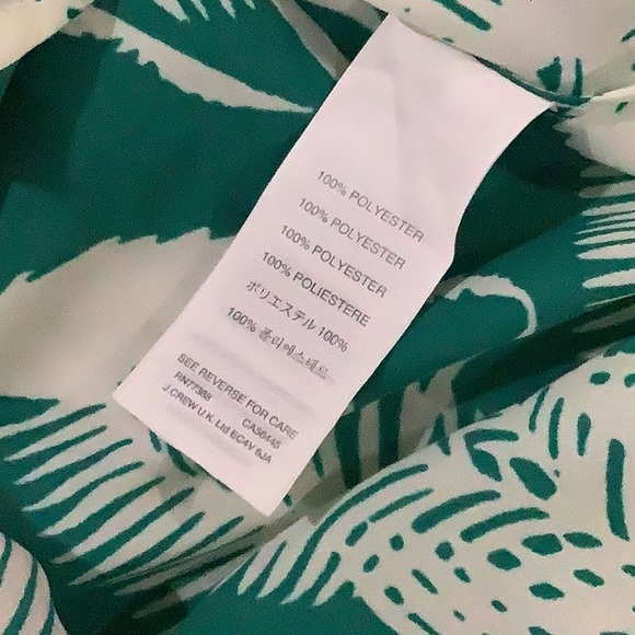 J Crew Green Tropical Beach Summer Swim Coverup Tunic XS - Picture 5 of 6